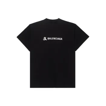 Balenciaga x ZHIFUBAOLIANMING T Shirt Loose Fit Unisex Black