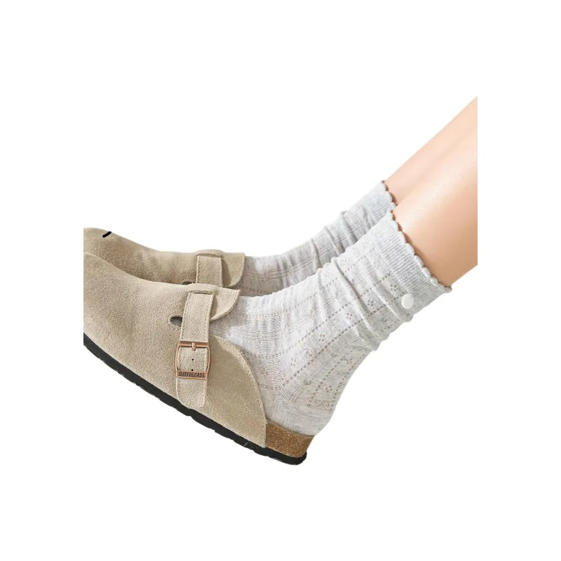 Temooues Mid Calf Socks Women's Combo Set-1