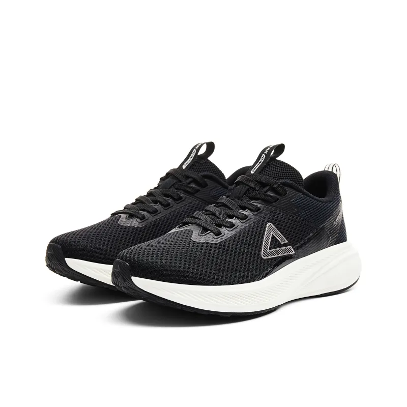 PEAK State Pole Anti Slip And Wear Resistant Breathable Low Top Casual Running Shoes Unisex Black Milky White-2