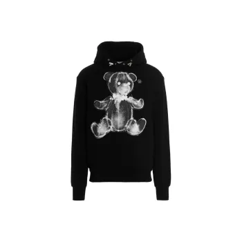 PHILIPP PLEIN Teddy Print Cotton Hoodie