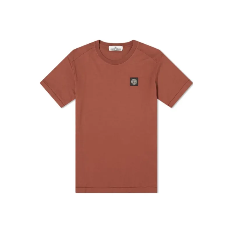 STONE ISLAND T Shirt Men's Burgundy-0