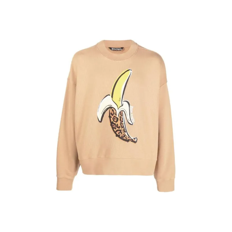PALM ANGELS Leopard Banana Print Sweatshirt-0