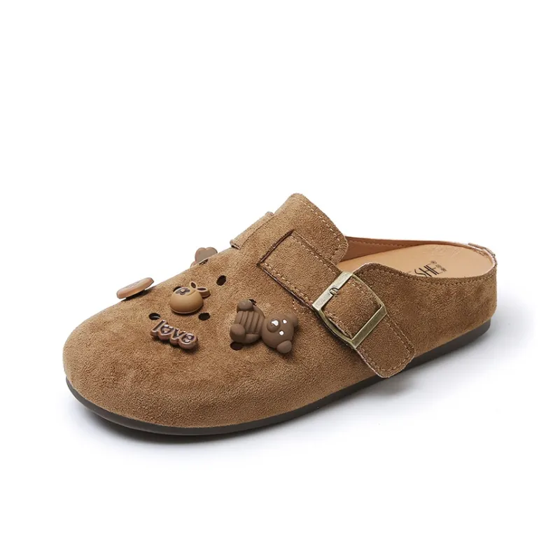 GESHE Abrasion Resistant Slip Resistant Wrap toe Slippers Women's-16