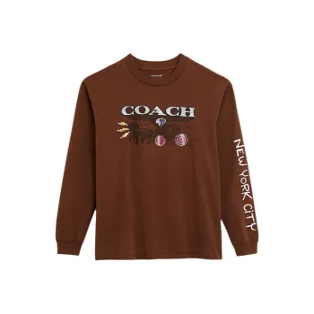 COACH SS24 T Shirt Men's Chocolate
