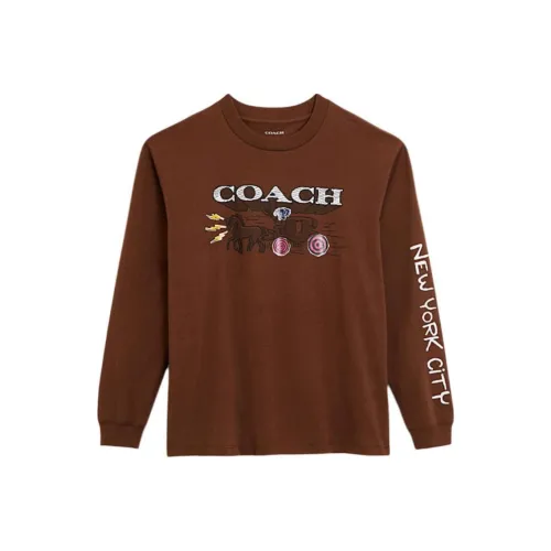 COACH SS24 T Shirt Men's Chocolate