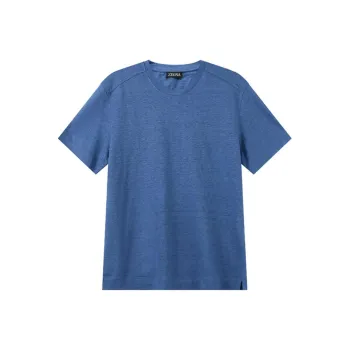 Zegna Short Sleeved Crewneck T Shirt