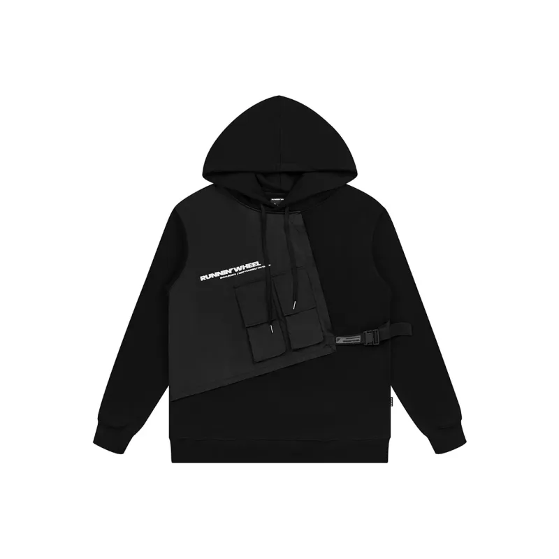 RUNNINWHEEL Hooded Loose Fit Regular Sweatshirt Unisex-0