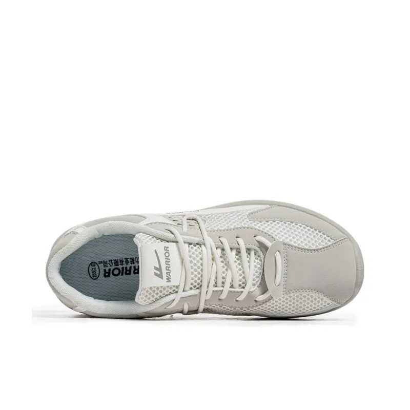 Warrior Slip Resistant, Abrasion Resistant, Breathable Low Top Casual Shoes Men's Beige Light Gray-2