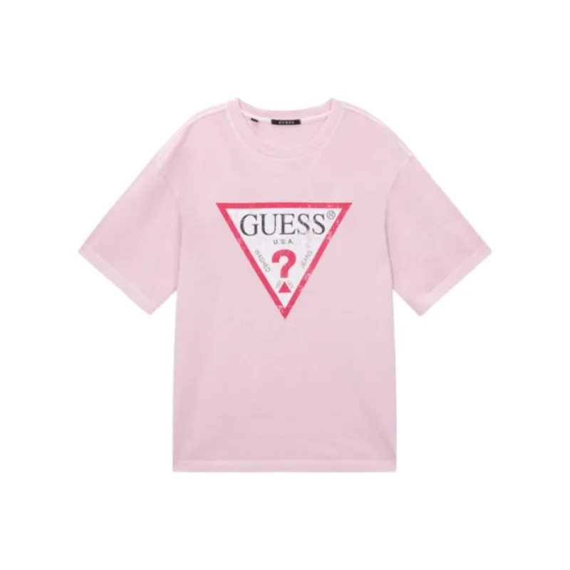 GUESS T Shirts Men Pink-0
