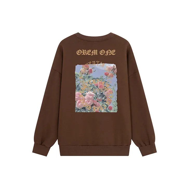 OREM ONE Crew Neck Loose Fit Sweatshirt Fall Unisex-20