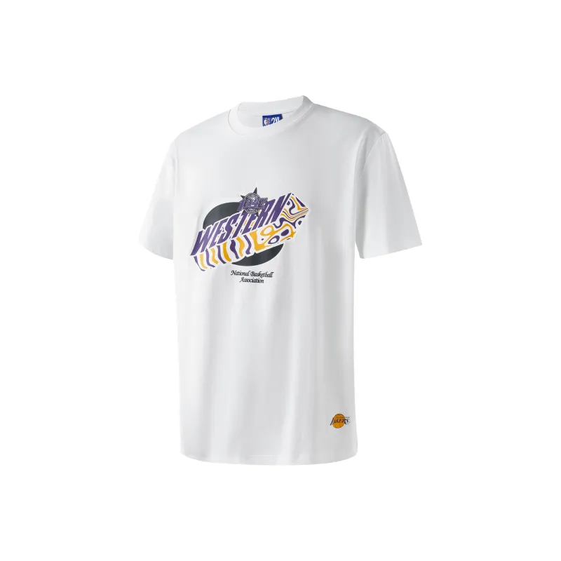 NBA Los Angeles Lakers T Shirts Unisex White-0