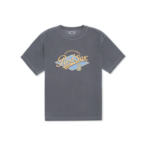 MLB Boston Red Sox MLB Preppy Style Collection SS25 T Shirt Unisex Dark Charcoal Gray