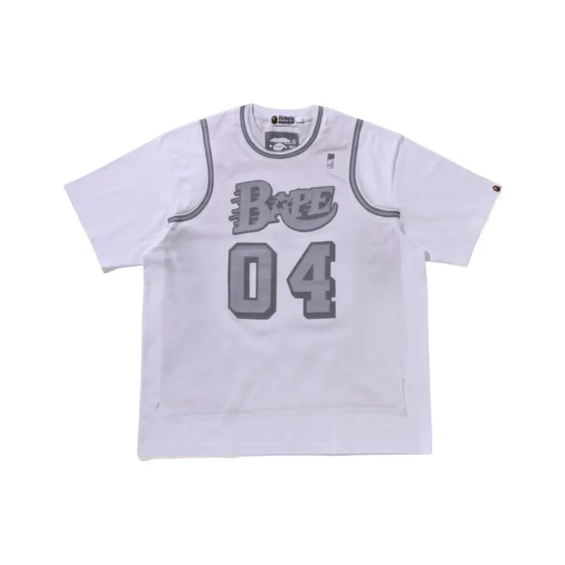 A BATHING APE Fake Print T shirt-2