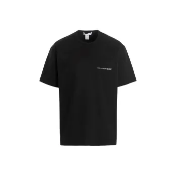 COMME DES GARCONS SHIRT Logo Printed Crewneck T Shirt