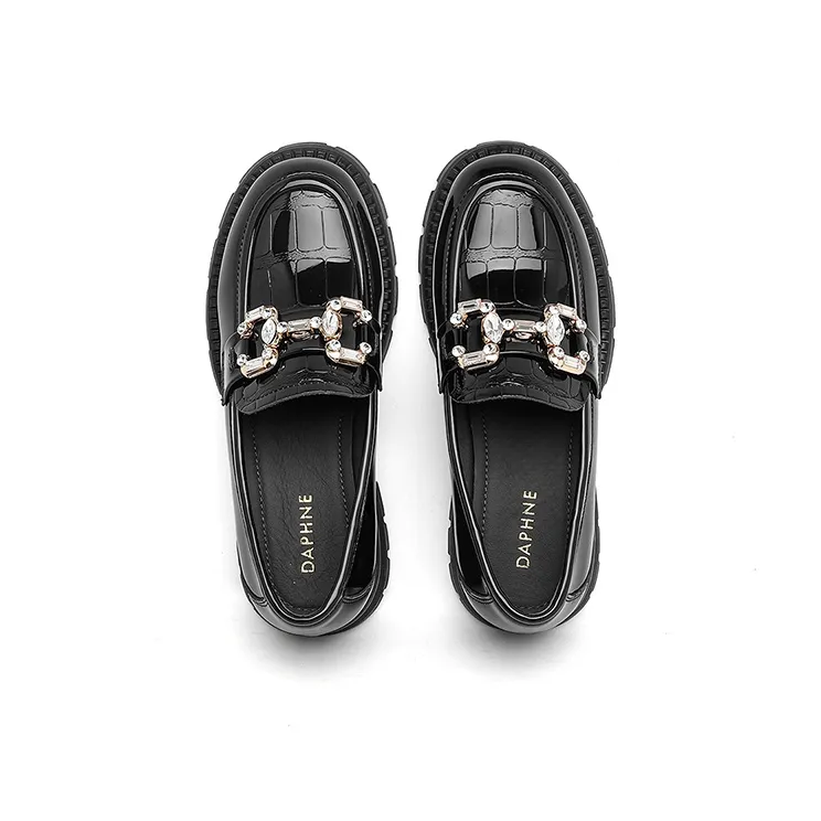 DAPHNE Loafers Women's Black/Beige-3