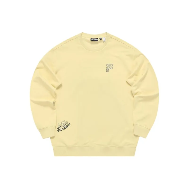 FILA FUSION Sweatshirt Unisex Cheese Yellow-0