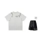 Heather Gray Short-Sleeved Shirt+Black Shorts