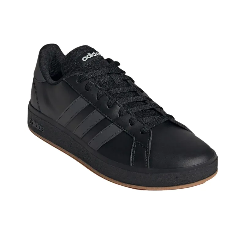 Adidas GRAND COURT Anti Slip Wear Resistant Low Top Skateboard Shoes Men's Black-2