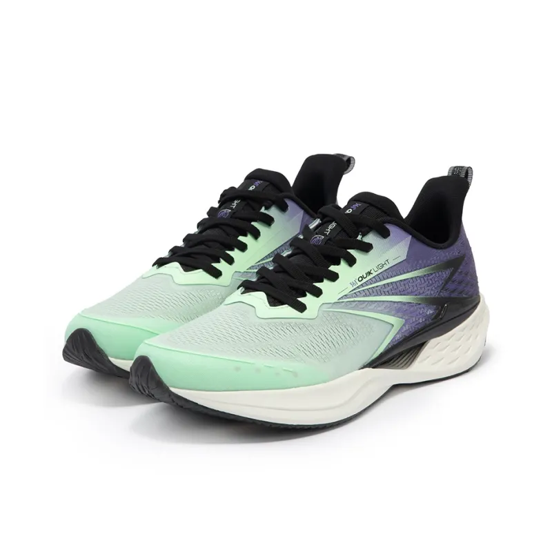 361° Cushioning Lightweight Low Top Running Shoes Men's Green Purple-2