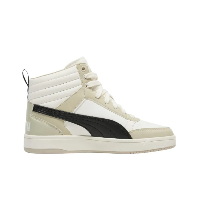 PUMA DRIBBLE Anti Slip Wear Resistant High Top Skateboard Shoes Unisex White-1