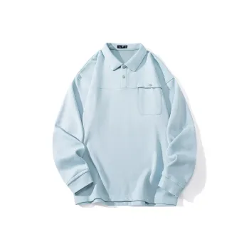 JIPIAO Sweatshirts Unisex Light Blue