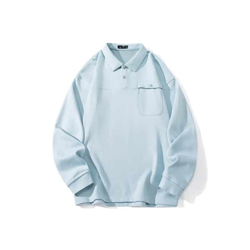 JIPIAO Sweatshirts Unisex Light Blue-0