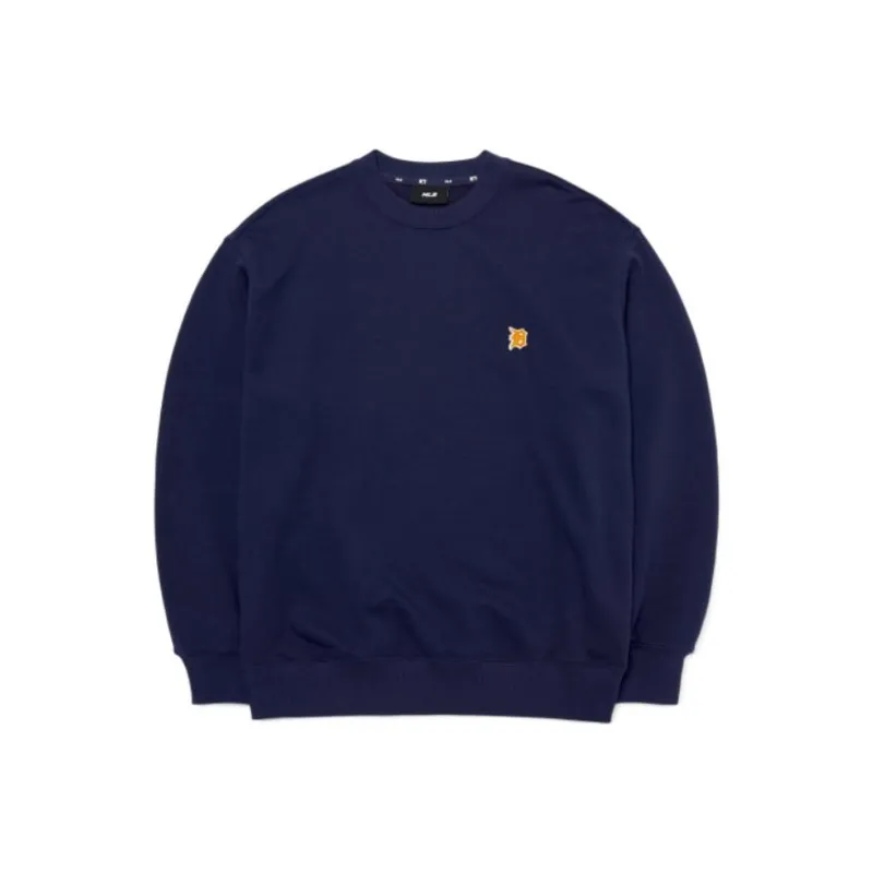MLB Common Basic Small Sweatshirts Unisex Navy Blue-0