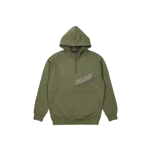 PALACE Slant 1/4 Zip Hood