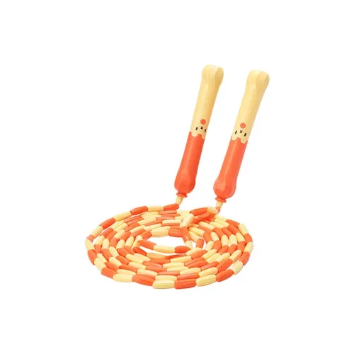 Skechers Fitness Training Non Countable Jump Ropes Exam Cotton Cord ABS Controller 2.6m Orange Yellow