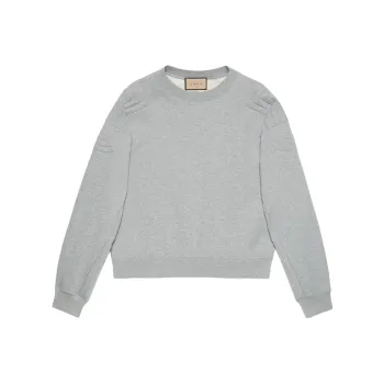 GUCCI Logo Printed Crewneck Sweatshirt
