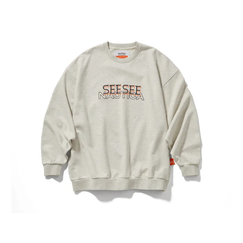See See X Nautica White Sail Nautica White Sail X SEE SEE Co branded Series Sweatshirts Unisex-9