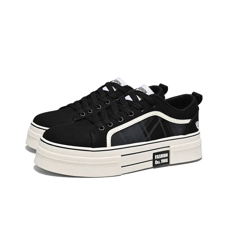 HACKBUTEER Low Top Canvas Shoes Men's Box Included-8