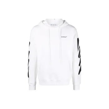 OFF WHITE Wave Diag Slim Hoodie