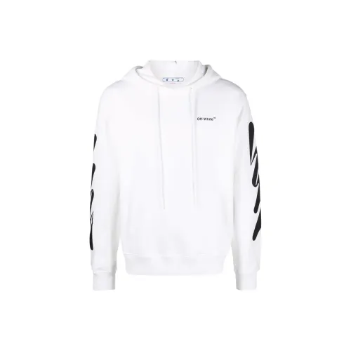 OFF WHITE Wave Diag Slim Hoodie
