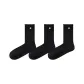 [3 Pack/Mesh Ruffle]3 Pack Black, Individually Packed
