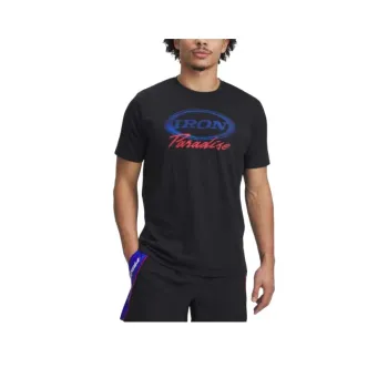 Under Armour UA Project Rock Iron Paradise T Shirt Men's Black