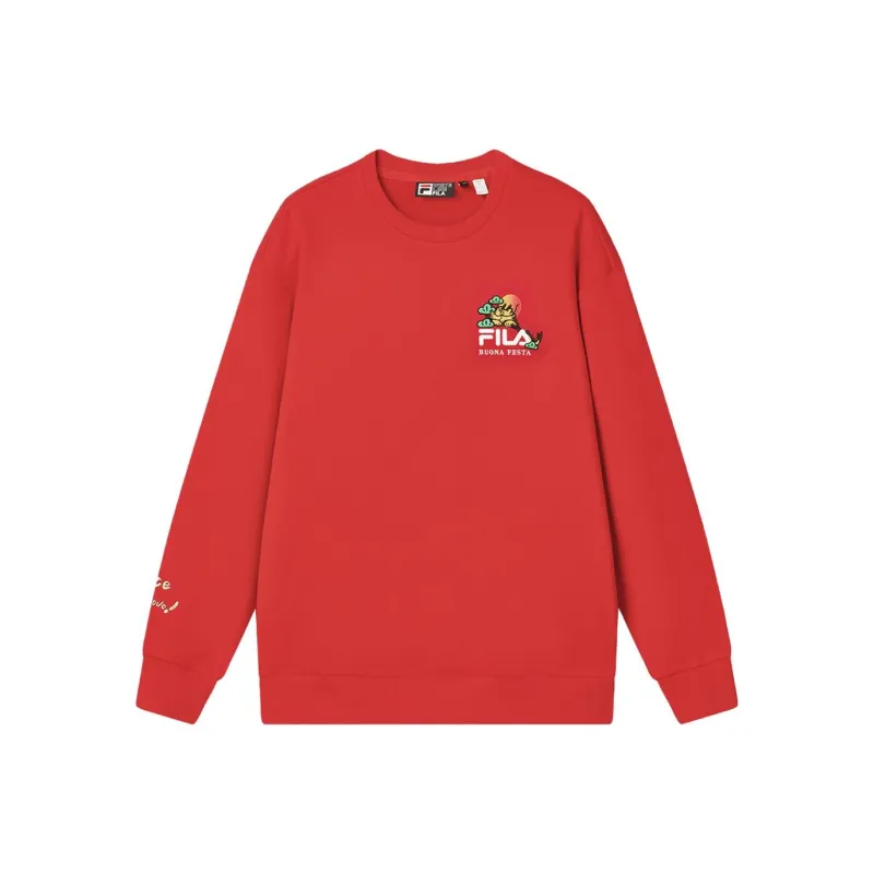 FILA Dragon Series Sweatshirt Unisex Legend Red-0