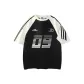 Black & White Heather Gray Sleeves
