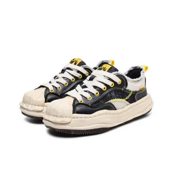 KUNGFUDEER Dissolve Collection Slip Resistant Low Top Casual Shoes Unisex Black