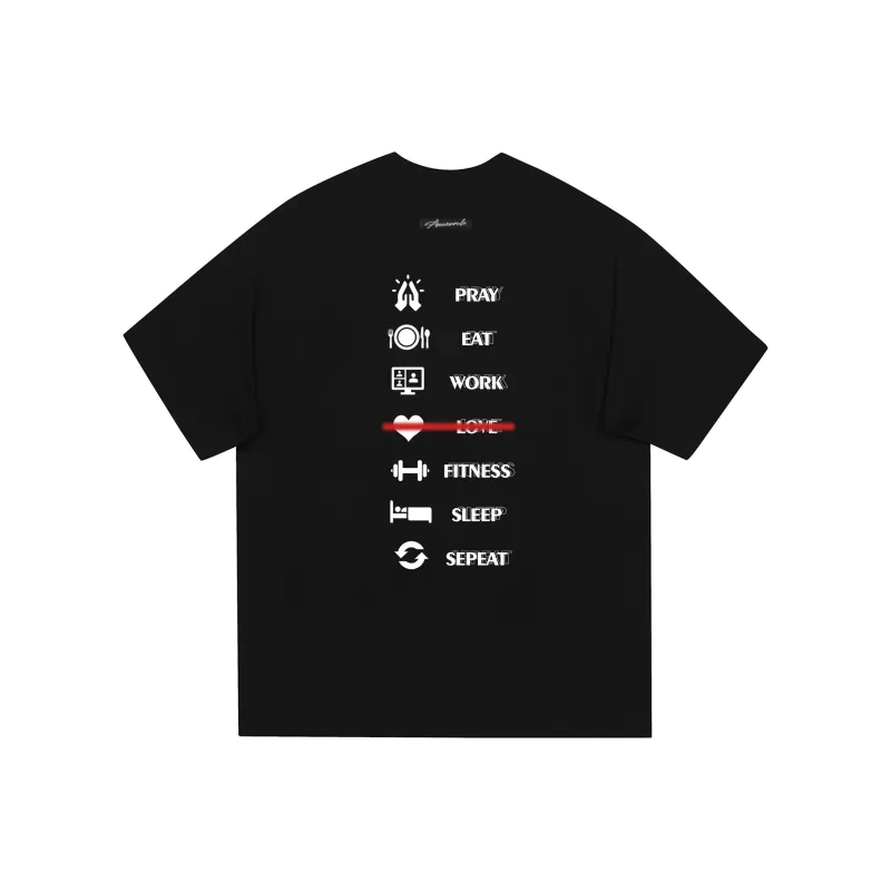 NEVER RULE T Shirt Unisex White Heather Gray-3