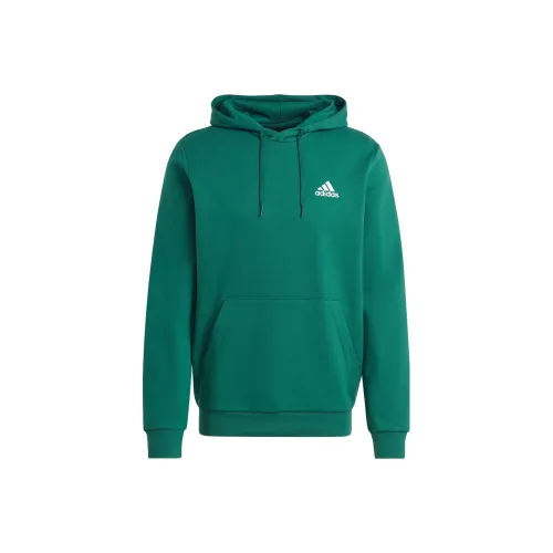 Adidas Essentials Fleece Hoodie Sweatshirt Men's Green