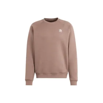 Adidas Originals ESSENTIALS Trefoil Essentials Crewneck Sweatshirt Men's Brown