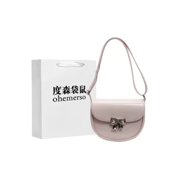 Dusen Kangaroo PU Saddle Bag, Shoulder Bag Women's Multicolor