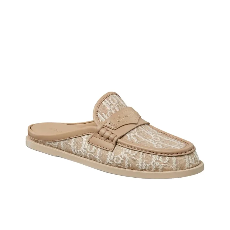 DIOR Boy Wrap toe Slippers Women's Brown-2