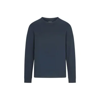 SKIMS SS25 COTTON MENS CLASSIC LONG SLEEVE T-SHIRT T-Shirt Men's NAVY/Marine Blue