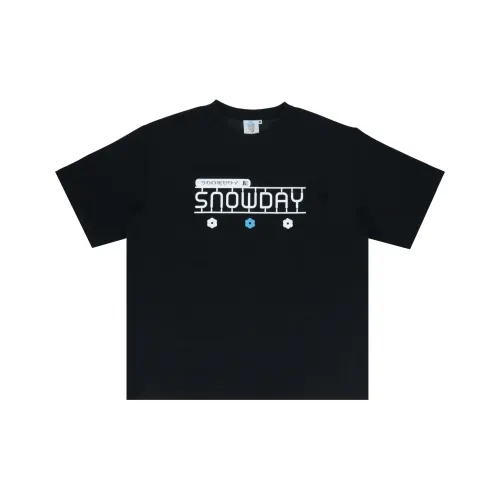 Snowday T Shirts Unisex Black