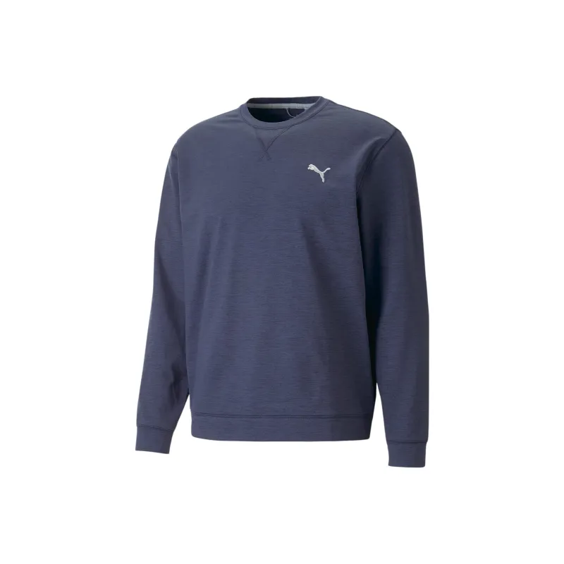 PUMA Sweat De Golf Col Rond Chiné Cloudspun Homme Sweatshirt Men's Blue-0