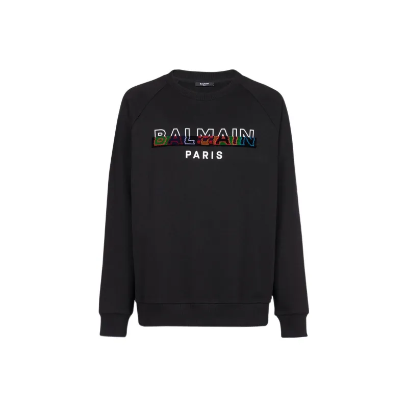 BALMAIN Sweatshirts Men Black-0