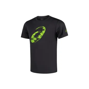 Asics Men Running T-Shirt Men's Black Green