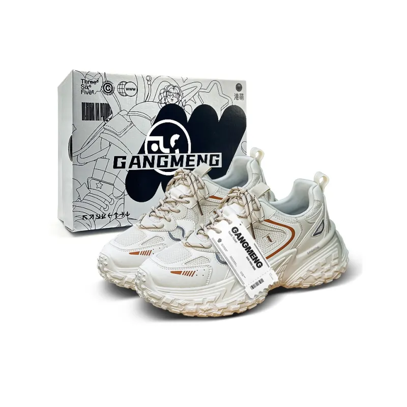 Hong Kong Meng Slip Resistant Breathable Height Increasing Low Top Chunky Sneakers Men's-12